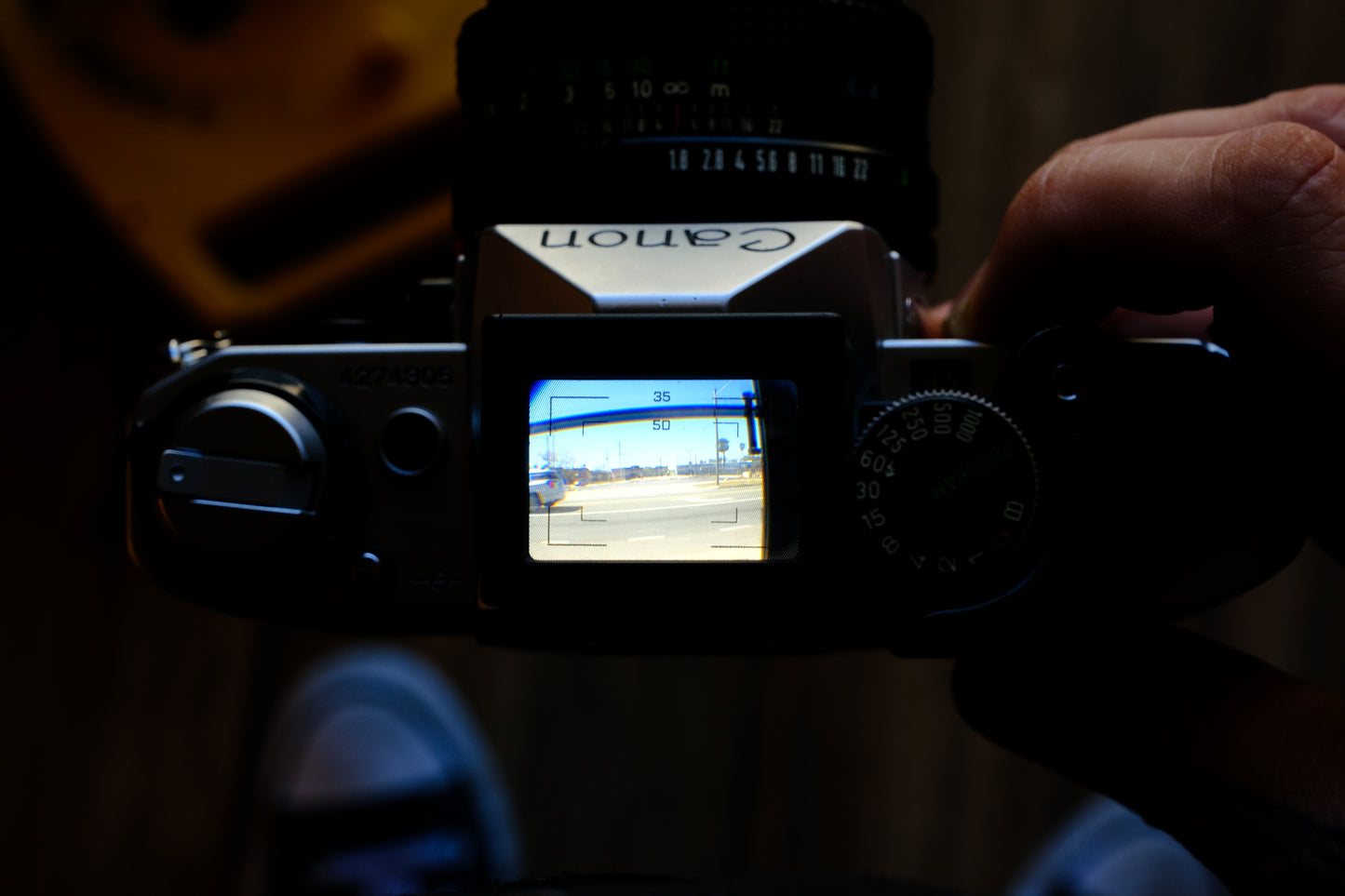 28mm Optical Waist-Level Viewfinder with 35mm and 50mm Frame Lines