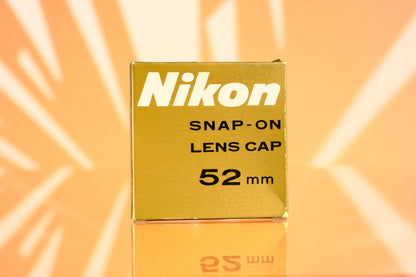 Nikon Snap on Lens Cap Vintage Old Stock - 52mm