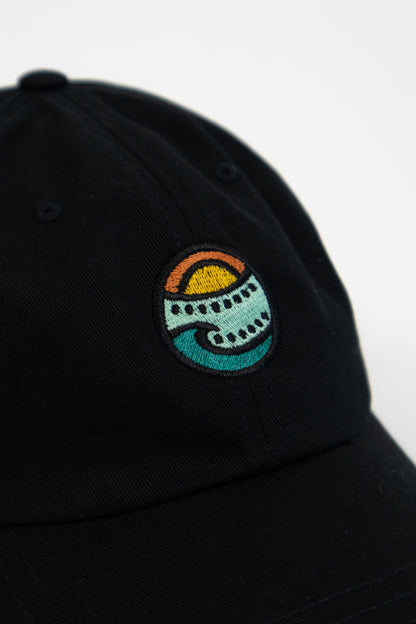 Embroidered Dad Hat (Black)