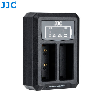 JJC USB Dual Battery Charger for Fujifilm NP-W126 Batteries