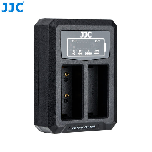 JJC USB Dual Battery Charger for Fujifilm NP-W126 Batteries