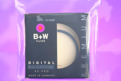 B+W XS Pro Digital 010 UV Haze MRC Nano Protective Filter - 62mm