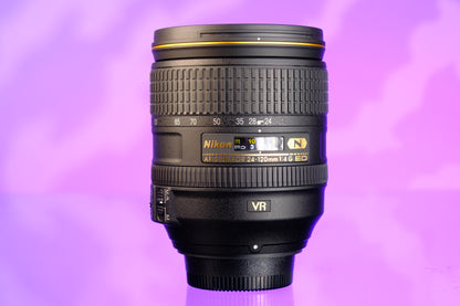 Nikon Nikkor AF-S 24-120mm f4 G ED VR Lens F Mount
