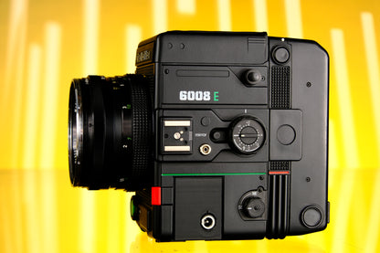 Rolleiflex 6008 Integral Medium Format SLR Camera + 80mm f/2.8 PQ Lens, waist level finder, 120 6x6 Back