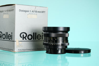 Rollei Zeiss Distagon 18mm f/4.0 HFT QBM Mount Super Wide Angle Lens for QBM Mount BOXED