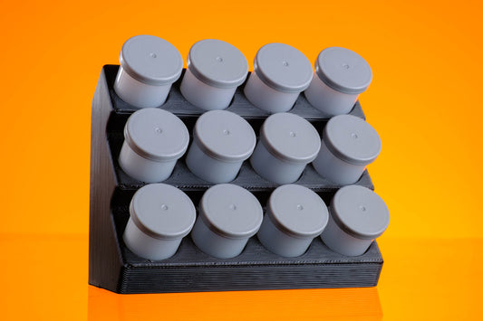 Small Parts Organizer for Camera Repair Technicians - Film Canister Holder for Desk De-Cluttering