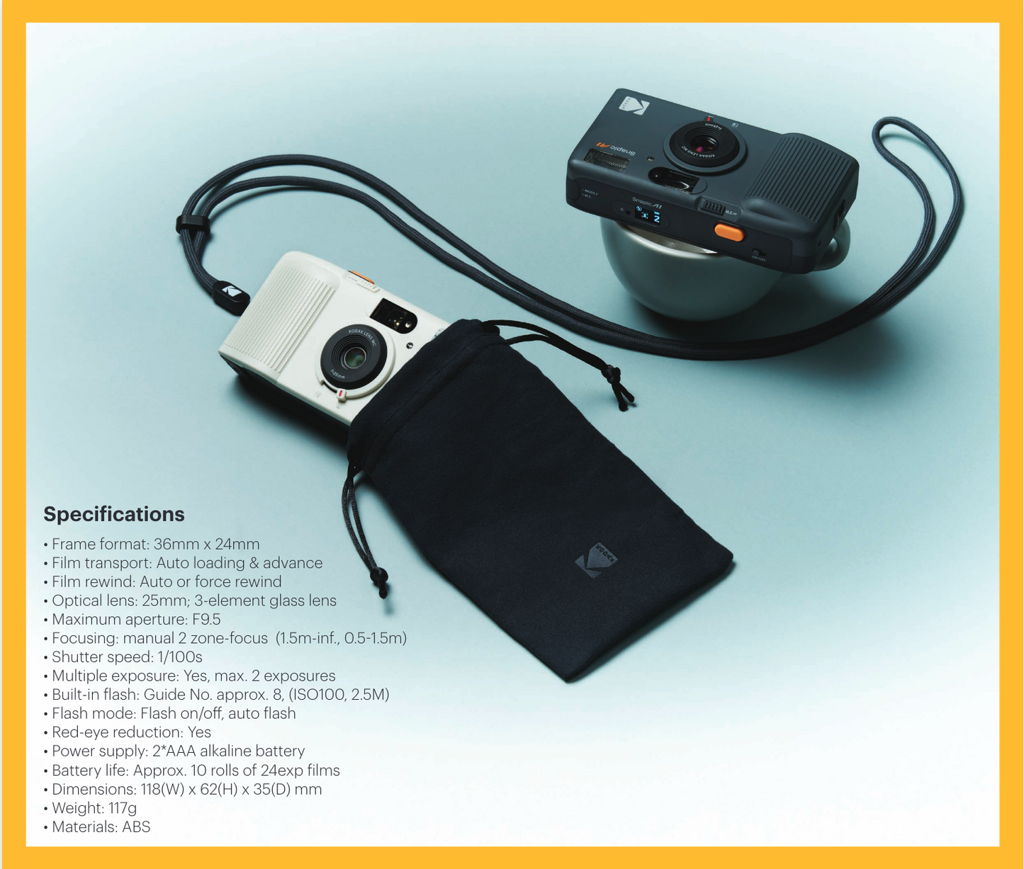 Kodak Snapic A1 35mm Point and Shoot film camera