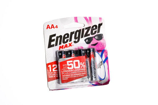 Energizer MAX Alkaline AA Batteries - 4 Count