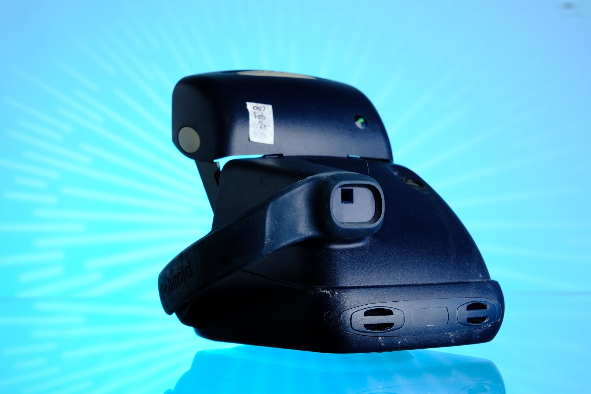 Polaroid 600 One Step Autofocus 90's Blue Rounded Body Instant Film Camera