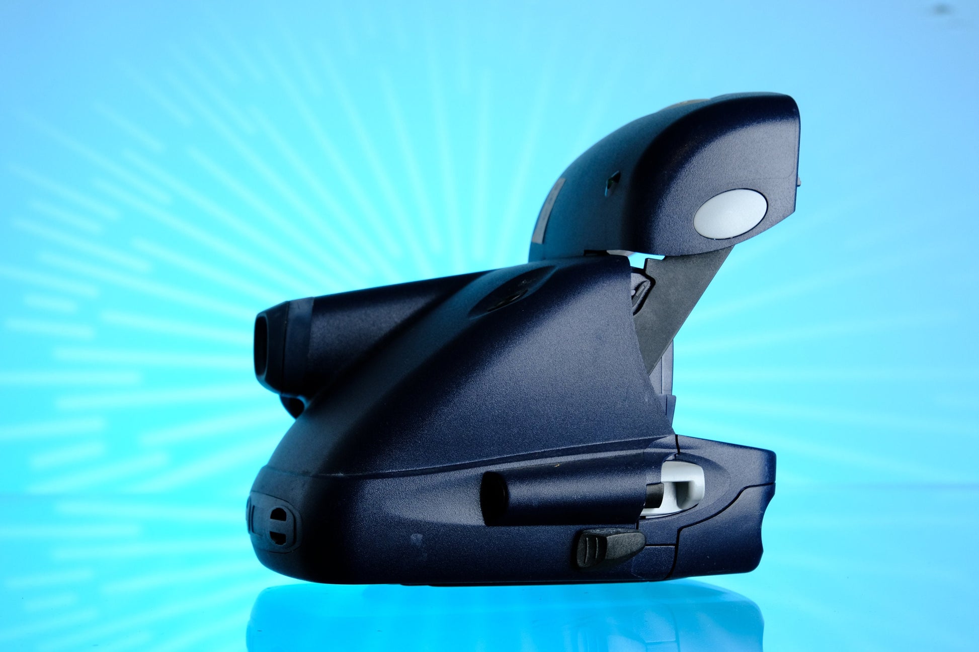 Polaroid 600 One Step Autofocus 90's Blue Rounded Body Instant Film Camera