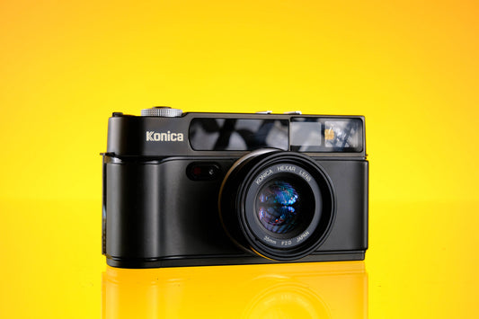 Konica Hexar AF Black 35mm Rangefinder Style Point and Shoot Autofocus Camera