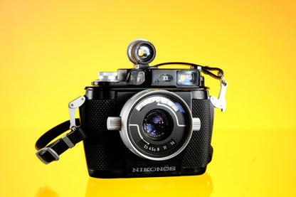 Nikon Nikonos II 35mm Underwater Camera 3 Lens Kit Tested Working!
