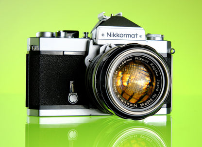Nikkormat FTn 35mm SLR Film Camera + 50mm F/1.4 Pre-Ai Lens