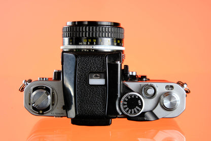 Nikon F2AS 35mm SLR + 50mm f/1.8 Ai Lens Excellent Tested!