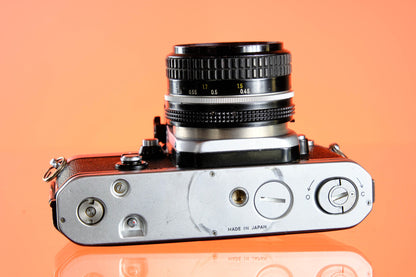 Nikon F2AS 35mm SLR + 50mm f/1.8 Ai Lens Excellent Tested!