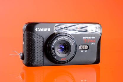 Canon Sure Shot Telemax Date 35mm Point and Shoot Film Camera