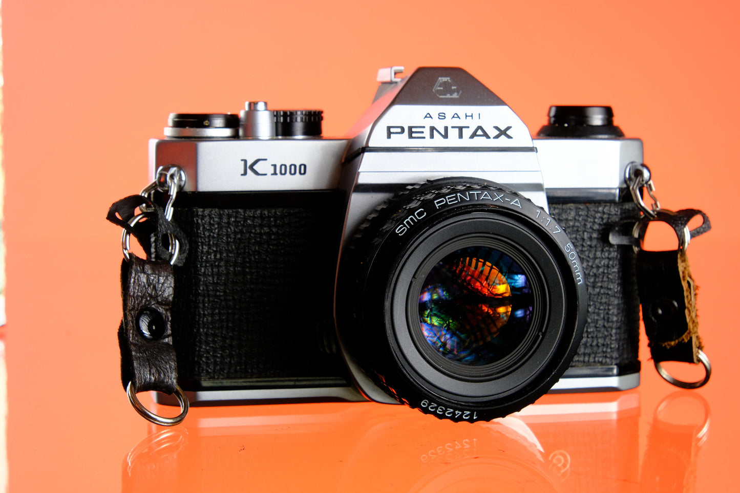 Pentax K1000 35mm SLR Film Camera + 50mm f/1.7 Lens