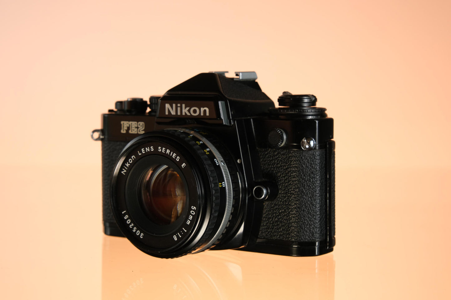 NIkon FE2 35mm Film SLR FIlm Camera + 50mm F/1.8 Series E