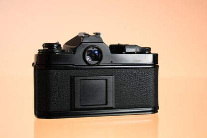 NIkon FE2 35mm Film SLR FIlm Camera + 50mm F/1.8 Series E