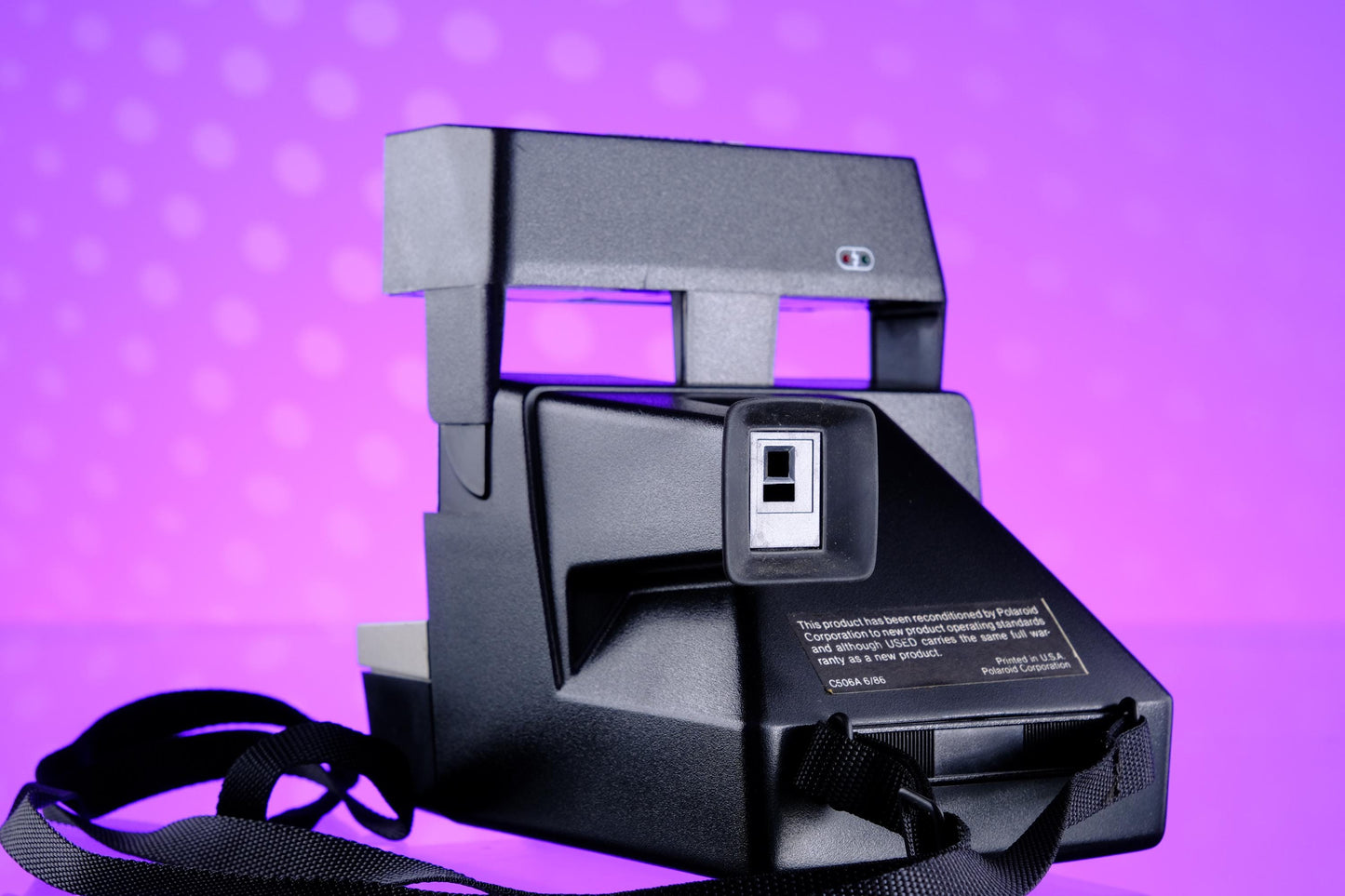 Polaroid Sun 600 LMS Instant Pack Film Camera Tested Working!