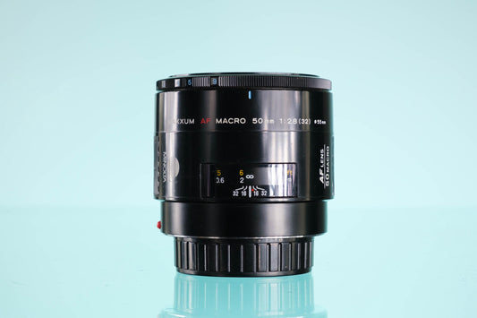 Minolta 50mm f/2.8 Maxxum Sony Alpha Mount Macro Lens