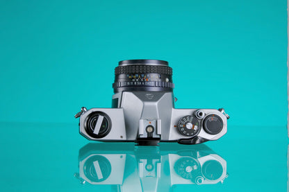 Pentax K1000 35mm SLR Film Camera + 50mm F/2 Kit Lens