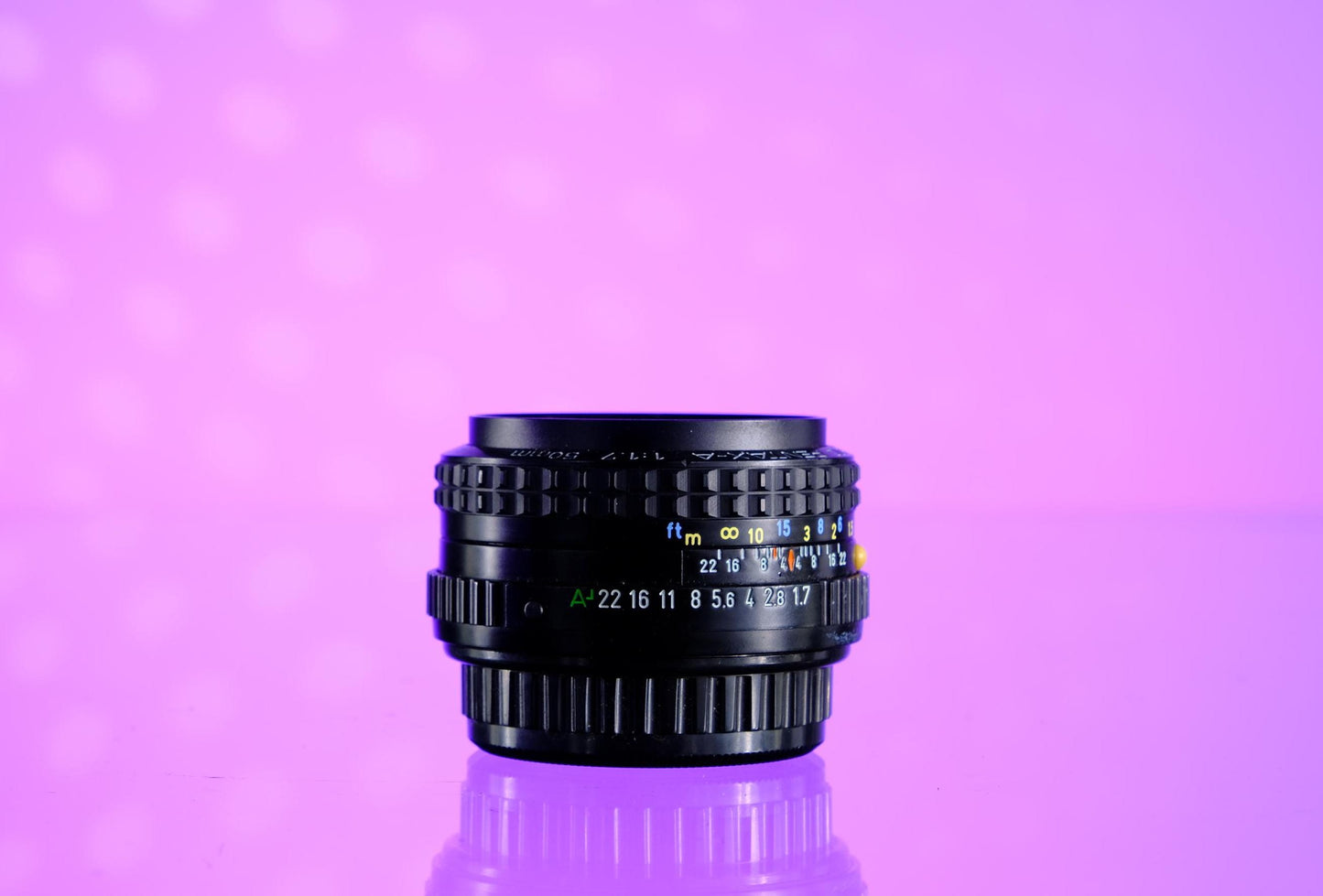 Pentax SMC A 50mm f/1.7 Lens K Mount K1000