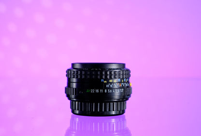 Pentax SMC A 50mm f/1.7 Lens K Mount K1000