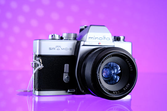 Minolta SRT MC-II - srt 101 + Kamero Auto 35mm f/2.8 Wide Angle Lens Tested!
