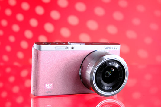 Samsung NX Mini Mirrorless Digicam + 9-27mm Zoom Lens - Pink Tested!
