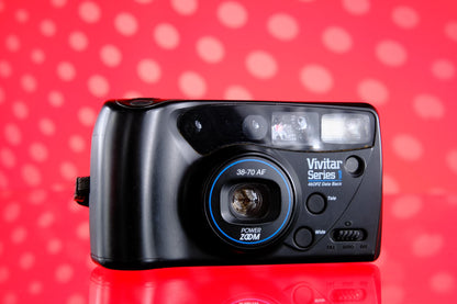 Vivitar Series 1 460PZ Data Back 35mm Point and Shoot Film Camera