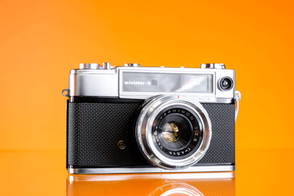 Yashica Minister-D 35mm Rangefinder Film Camera - 4.5cm f/2.8 Lens Working!