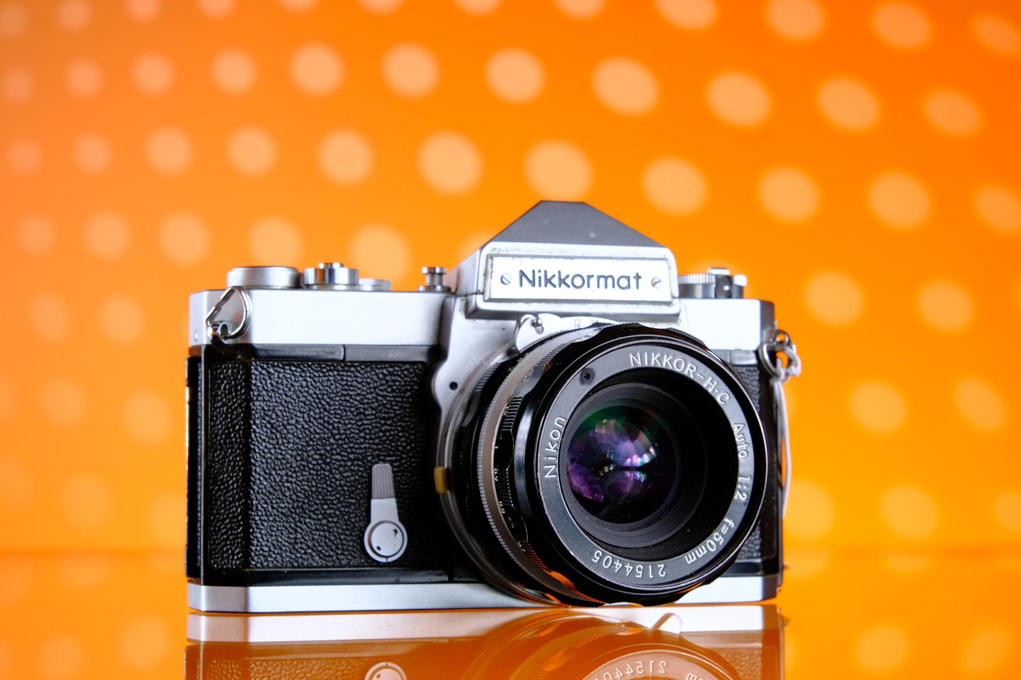 Nikon Nikkormat FT 35mm SLR + 50mm f/2.0 Nikkor HC Lens Working!