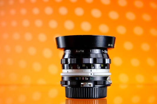 Nikon Nikkor H Auto 28mm f/3.5 Wide angle F Mount Lens - Pre-Ai