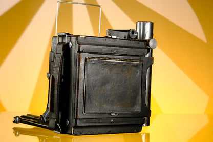 Graflex Speed Graphic Pre War 4x5 Large Format Press Camera + 13.5cm f/4.5 Zeiss Tessar Lens