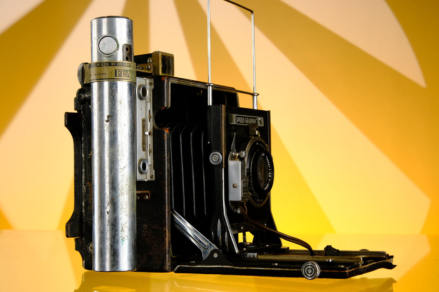 Graflex Speed Graphic Pre War 4x5 Large Format Press Camera + 13.5cm f/4.5 Zeiss Tessar Lens