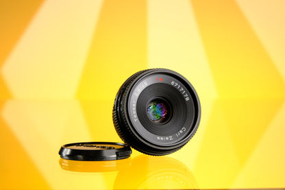 Zeiss 45mm f/2.8 Tessar Pancake Prime Lens - Contax Yashica C/Y Mount READ