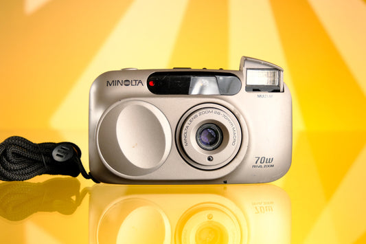 Minolta Freedom Riva Zoom 70W 35mm Point and Shoot Film Camera Tested!