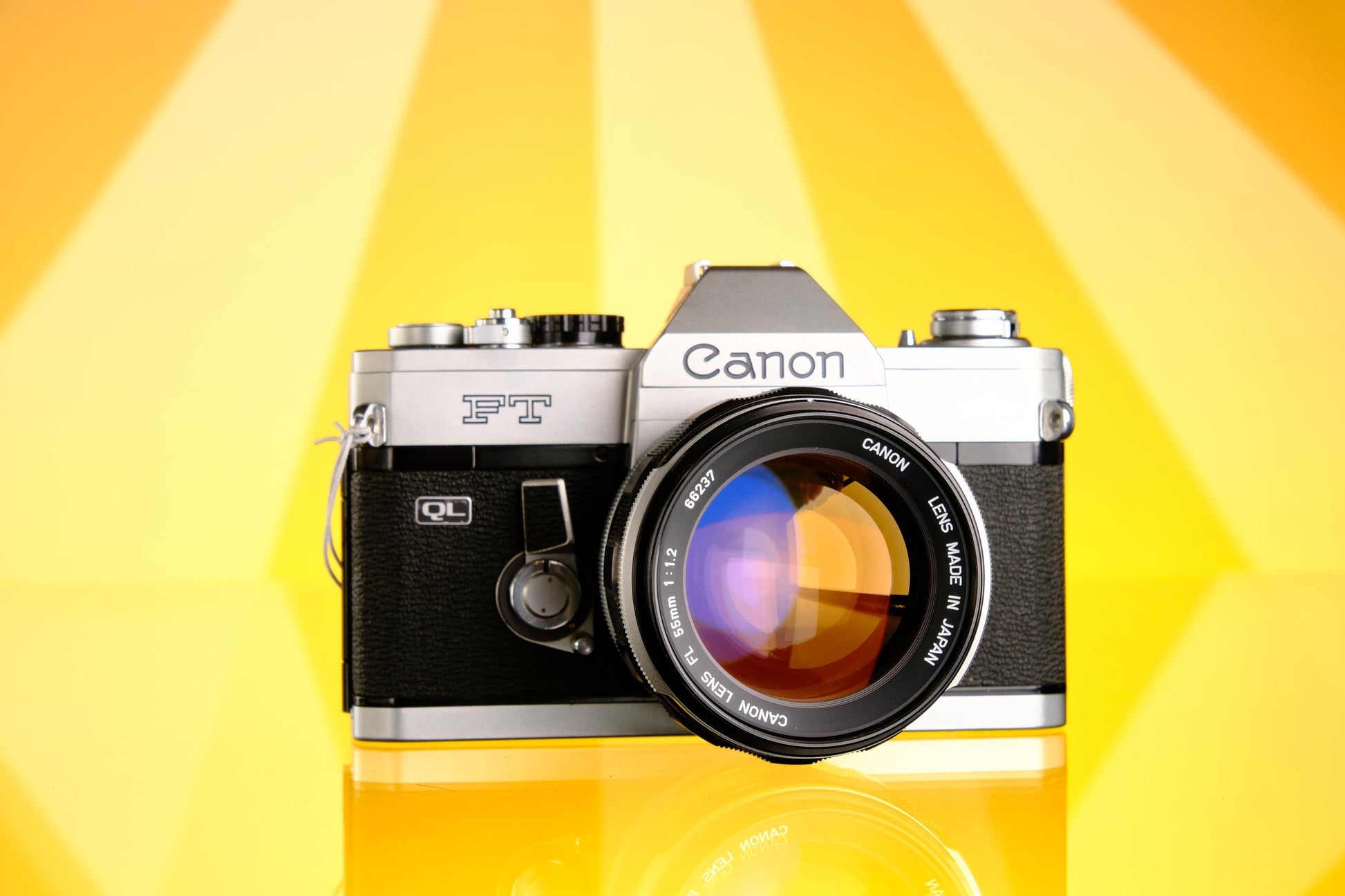 Canon FT 35mm SLR Film Camera + FL 55mm f/1.2 Lens Tested Working!