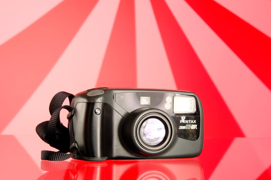 Pentax Zoom 90 WR 35mm Point and Shoot Waterproof Camera Tested Working!