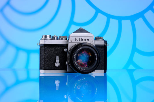 Nikon F 35mm SLR Film Camera + Prism Finder and 50mm F/1.4