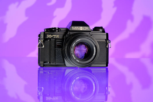 Minolta X-7A 35mm SLR FIlm Camera + 50mm F/1.7 Kit Lens