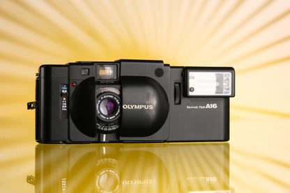 Olympus XA 35mm Point and Shoot + A16 Flash - MINT