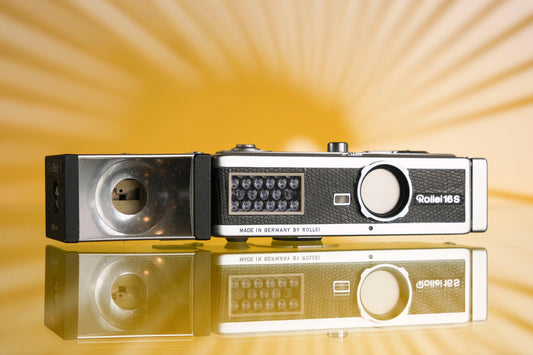 Rollei 16S Subminiature Camera Zeiss 25mm f/2.8 Lens Tested Working!