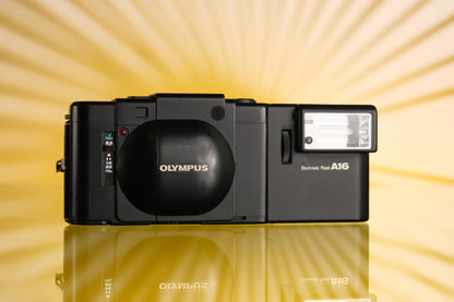 Olympus XA 35mm Point and Shoot + A16 Flash - MINT