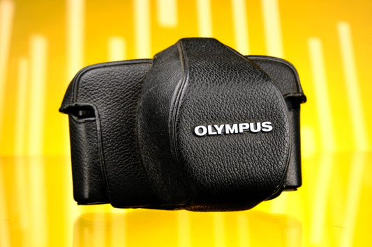 Olympus OM-1 Black Leather Case - Vintage