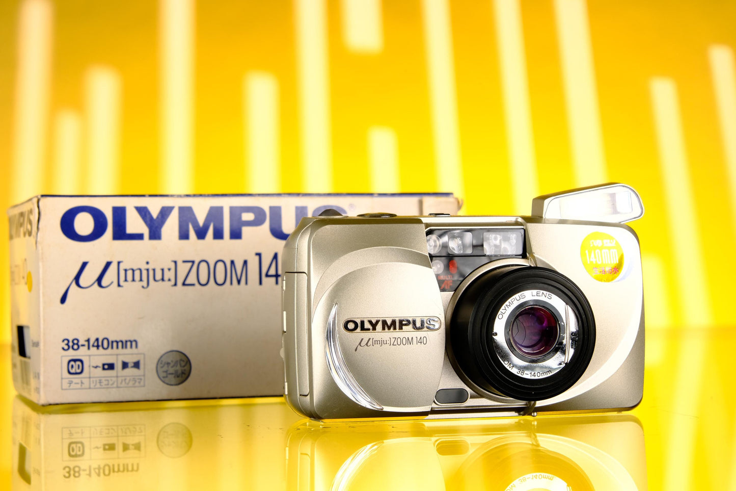 Olympus MJU Zoom 140 All Weather Point and Shoot Tested Working!