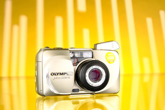 Olympus MJU Zoom 140 All Weather Point and Shoot Tested Working!