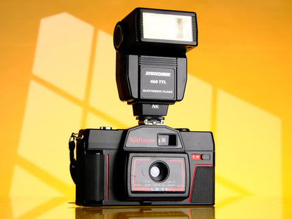 Kalimar LX11 35mm Point & Shoot Camera + Zykkor Flash