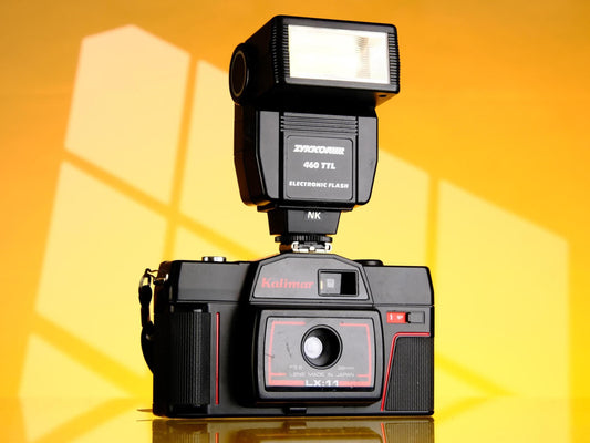 Kalimar LX11 35mm Point & Shoot Camera + Zykkor Flash